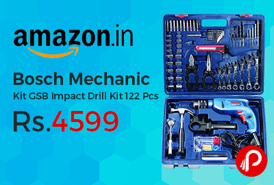 Bosch Mechanic Kit GSB Impact Drill Kit 122 Pcs