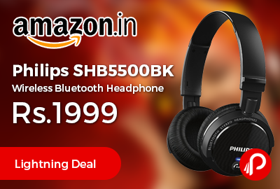 Philips SHB5500BK Wireless Bluetooth Headphone