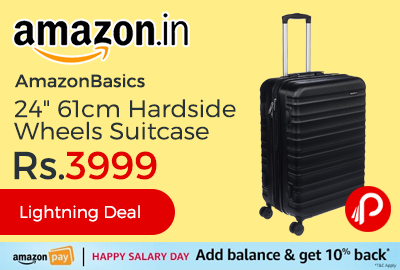 AmazonBasics 24" 61cm Hardside Wheels Suitcase