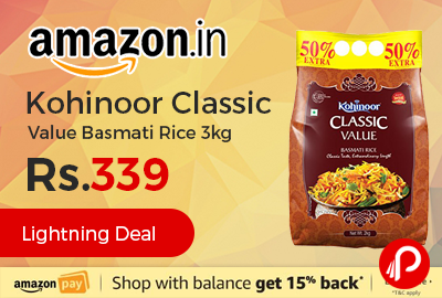 Kohinoor Classic Value Basmati Rice 3kg
