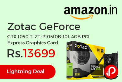 Zotac GeForce GTX 1050 Ti ZT-P10510B-10L 4GB PCI Express Graphics Card