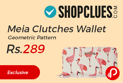 Meia Clutches Wallet Geometric Pattern