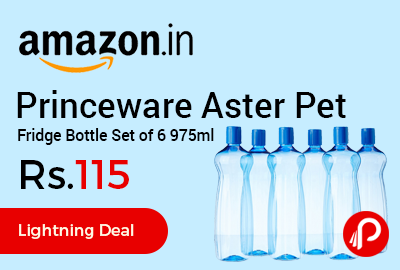 Princeware Aster Pet Fridge Bottle Set of 6 975ml