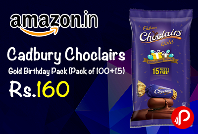 Cadbury Choclairs Gold Birthday Pack