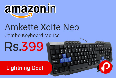 Amkette Xcite Neo Combo Keyboard Mouse