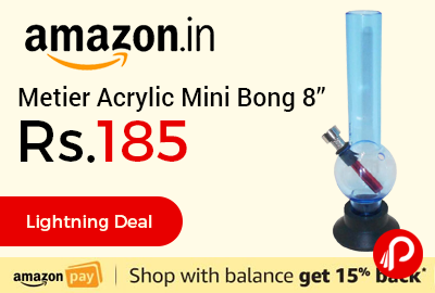 Metier Acrylic Mini Bong 8”