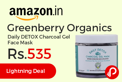 Greenberry Organics Daily DETOX Charcoal Gel Face Mask