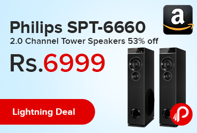 Philips SPT-6660 2.0 Channel Tower Speakers