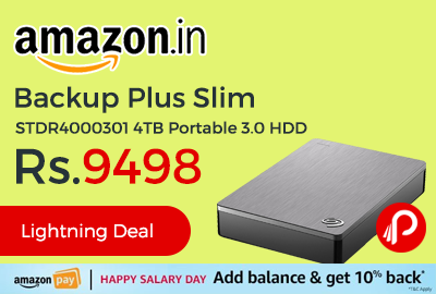 Backup Plus Slim STDR4000301 4TB Portable 3.0 HDD