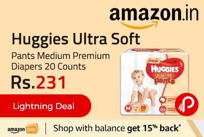 Huggies Ultra Soft Pants Medium Premium Diapers 20 Counts