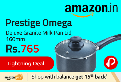 Prestige Omega Deluxe Granite Milk Pan Lid, 160mm