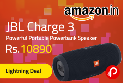 JBL Charge 3 Powerful Portable Powerbank Speaker