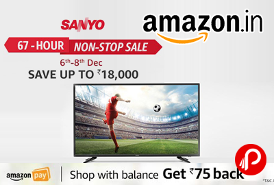 Sanyo TV 67 Hour Non-Stop Sale Save