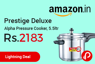 Prestige Deluxe Alpha Pressure Cooker, 5.5ltr