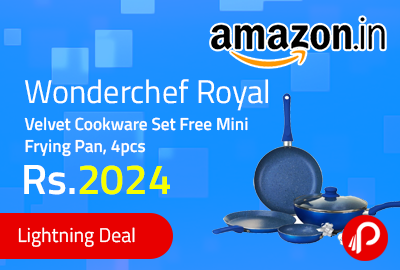 Wonderchef Royal Velvet Cookware Set Free Mini Frying Pan, 4pcs