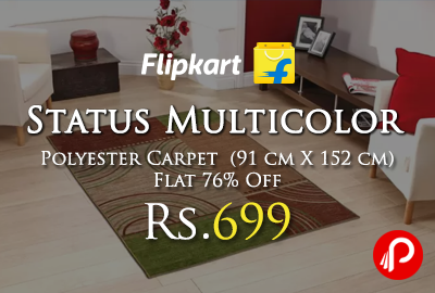 Status Multicolor Polyester Carpet