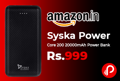 Syska Power Core 200 20000mAh Power Bank