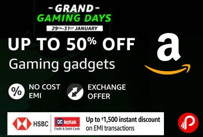 Grand Gaming Days (29 - 31 January) - UP TO 50% OFF - Amazon India