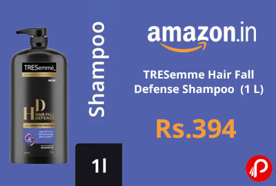 TRESemme Hair Fall Defense Shampoo (1 L) @ 394 - Flipkart