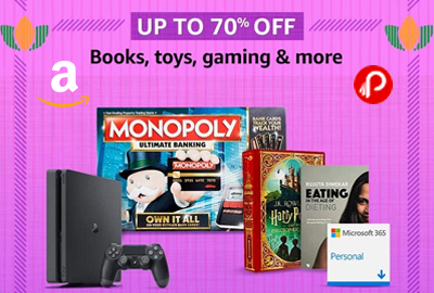 Books, Toys, Gaming - UP TO 70% OFF - Republic Day Sale – Amazon India