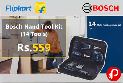 Bosch Hand Tool Kit (14 Tools) @ 559 - Flipkart