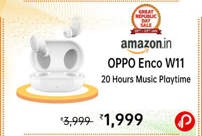 OPPO Enco W11 True Wireless Earphone (White) @ 1,989 - Amazon India