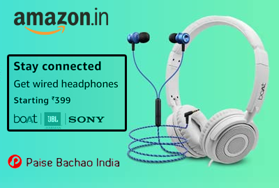 Wired Headphones Starting 399 - Amazon India