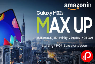 Samsung Galaxy M02s @ 8999 - Amazon India