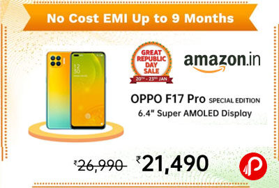 OPPO F17 Pro (Matte Gold, 8GB RAM, 128GB Storage) Gift box Edition