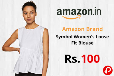 Symbol Women's Loose Fit Blouse @ 100 - Amazon India