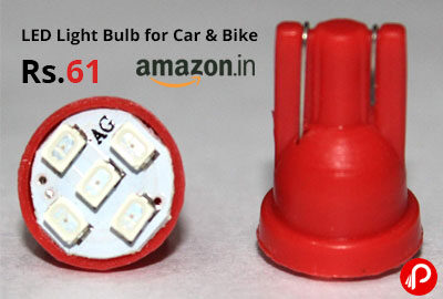 Lamp Bulb for Car Bike and Motorcycle @ 61 - Amazon India