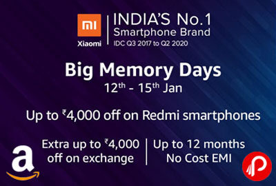 Big Memory Days 12'" - 15" Jan - Amazon India