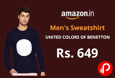 UCB Men Sweatshirt @ Rs.649 - Amazon India
