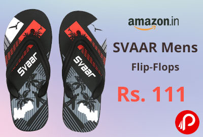 SVAAR Mens Flip-Flops @ 111 - Amazon India
