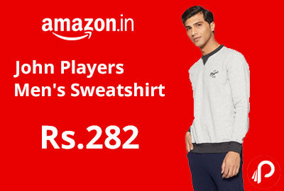 John Players Men's Sweatshirt @ 282 - Amazon India