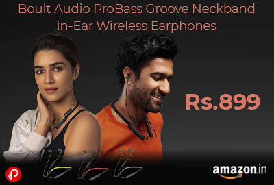 Boult Audio ProBass Groove Neckband @ 899 - Amazon India