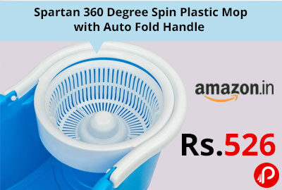 Spartan 360 Degree Spin Plastic Mop @ 526 - Amazon India