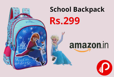 School Backpack Blue (MBE-WDP1453) @ 299 - Amazon India