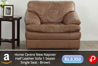 Home Centre New Napster Half Leather Sofa @ 9,950 - Amazon India