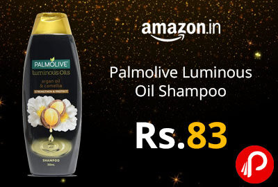 Palmolive Luminous Oil Shampoo with Essential Argan Oil @ 83 - Amazon India