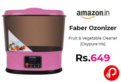 Faber Ozonizer, Fruit & Vegetable Cleaner (Oxypure Iris) at 1,507 - Amazon India