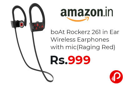 boAt Rockerz 261 in Ear Wireless Earphones with mic @ 999 - Amazon India