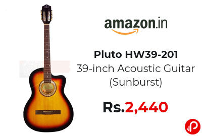 Pluto HW39-201 39-inch Acoustic Guitar @ 2,440 - Amazon India