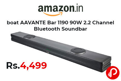 boat AAVANTE Bar 1190 90W 2.2 Channel Bluetooth Soundbar @ 4,499 - Amazon India