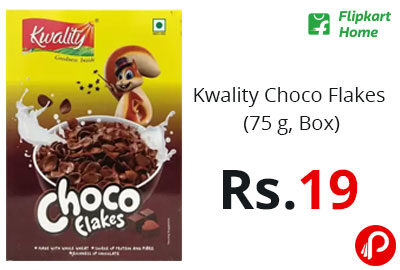 Kwality Choco Flakes (75 g, Box) @ 19 - Flipkart Home
