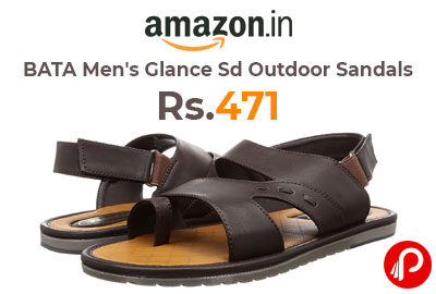 BATA Men's Glance Sd Outdoor Sandals @ 471 - Amazon India