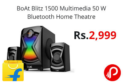 BoAt Blitz 1500 Multimedia 50 W Bluetooth Home Theatre @ 2999 - Flipkart