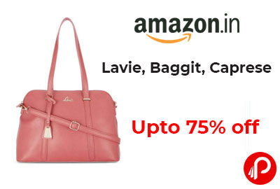 Upto 75% off on Lavie, Baggit Caprese & More - Amazon India