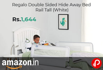 Regalo Double Sided Hide Away Bed Rail Tall (White) @ 1,644 - Amazon India