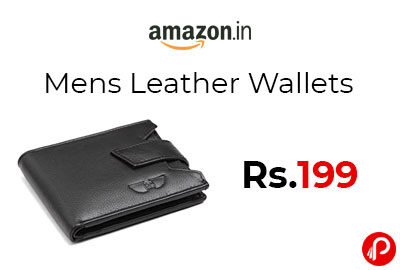 Mens Leather Wallets @199 - Amazon India